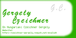 gergely czeichner business card